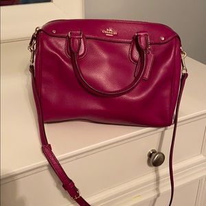 Berry Coach purse discounted due to imperfections